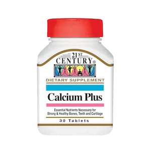 21st Century Calcium Plus Dietary Supplement 30 Tablets
