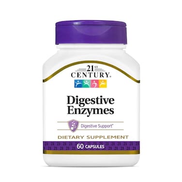 21st Century Digestive Enzymes Dietary Supplement 60 Capsules