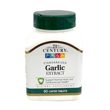 21st Century Standardized Garlic Extract 60 Coated Tablets