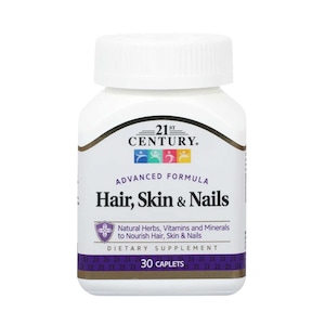 21st Century Advance Formula Hair, Skin & Nails Dietary Supplement 30 Capsules