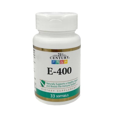 21st Century Vitamin E-400 Dietary Supplement 33 Softgels