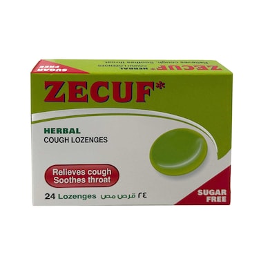 Zecuf Herbal Cough Lozenges Sugar Free 24 Pieces