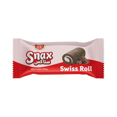 Qbake Snax Swiss Roll Mini With Chocolate Filling20g