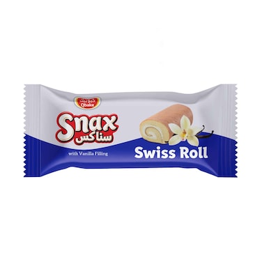 Qbake Snax Swiss Roll Mini With Vanilla Filling 20g
