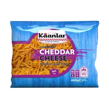 Kaanlar Shredded Cheddar Cheese 400g