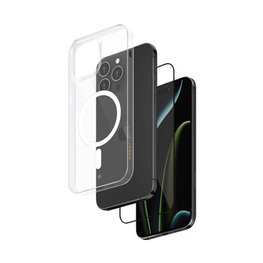 حافظة سمارتيكس متطورة ماقسايف + واقي لهاتف آيفون 16 برو