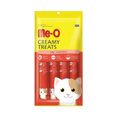 Me-O Creamy Cat Treats With Crab Flavor 60g