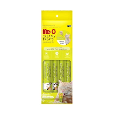 Me-O Creamy Cat Treats Tuna With Goat Milk Flavor 60g