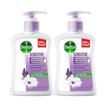 Dettol Sensitive Liquid Handwash Lavender &amp; White Musk Scent 200mlx2 pieces
