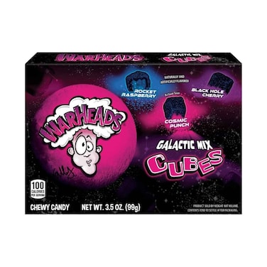 حلوى الرؤوس الحربية مكعبات مزيج المجرة القابلة للمضغ 99 جرامًا