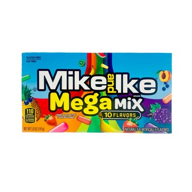 حلوى ميجا ميكس من مايك آند إيك بنكهة الفواكه المتنوعة 120 جرام