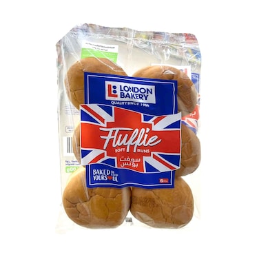 London Bakery Flffie Soft Buns 6 Pieces 400g