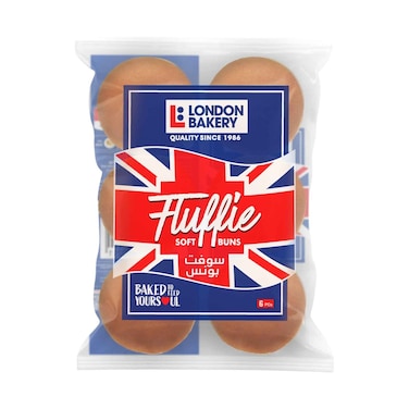 London Bakery Flffie Soft Buns 6 Pieces 400g