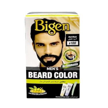Bigen Men's Beard Color B100 Real Black 40g