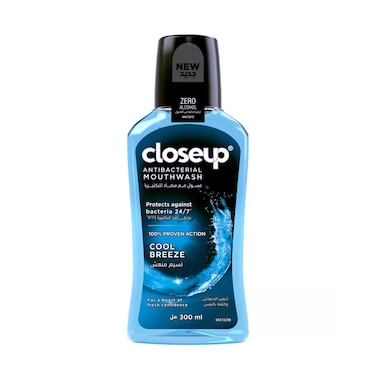 Closeup Antibacterial Mouthwash Cool Breeze 300ml