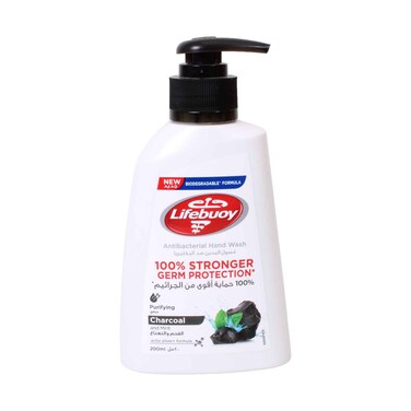 Lifebuoy Purifying Charcoal And Mint Antibacterial Hand Wash 200ml