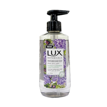 Lux Botanicals Perfumed Liquid Perfumed Hand Soap With Fig Extract &amp; Geranium Oil 250ml