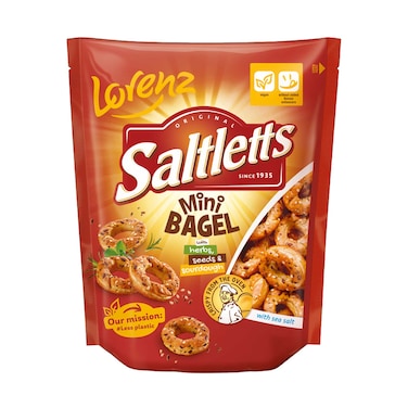 Lorenz Saltletts Mini Bagel With Herbs, Seeds &amp; Sourdough 100g