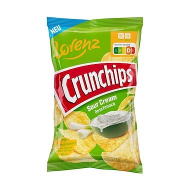 Lorenz Crunchips With Sour Cream Flavour 100g