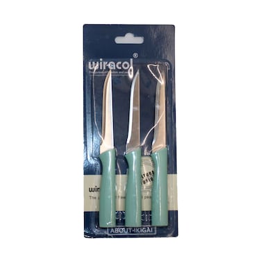 طقم سكاكين مطبخ  مكون من 3 قطع