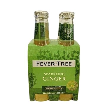 Fever-Tree Sparkling Ginger Drink 200mlx4 Pieces