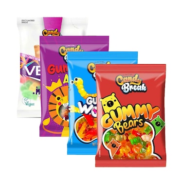 مزيج فواكه كاندي بريك 113 جرام × 4 قطع