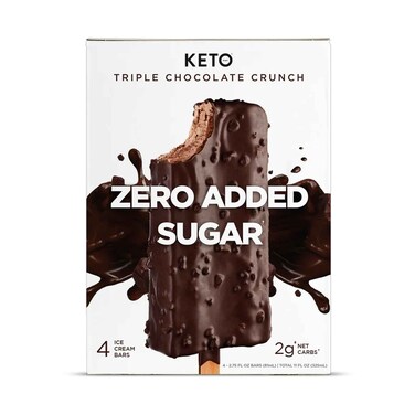 Keto Triple Chocolate Crunch Ice Cream Bar 325ml