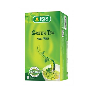 Isis Organic Green Tea &amp; Mint 25 Bags