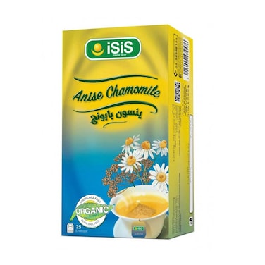 شاي اليانسون والبابونج العضوي من إيزيس 25 كيسًا