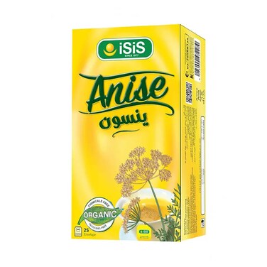 شاي اليانسون العضوي من إيزيس 25 كيسًا