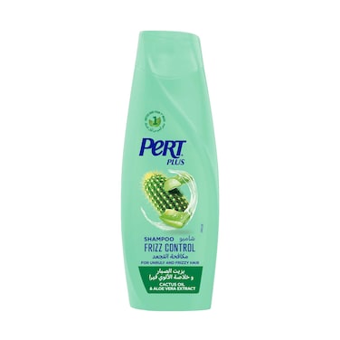 Pert Plus Shampoo Frizz Control With Cactus Oil &amp; Aloe For Unruly &amp; Frizzy Hair 400ml