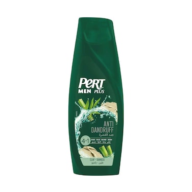 Pert Men Plus 4In1 Anti Dandruff Shampoo With Clay &amp; Bamboo 360ml