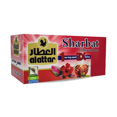 Alattar Sharbat Hibiscus Rose Herbal Tea 36g