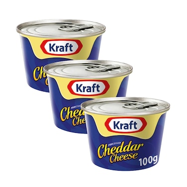Kraft Cheddar Cheese 100gx3 Pieces