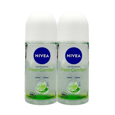 Nivea Deodorant Anti Perspirant Roll On Fresh Comfort 50mlx2 Pieces