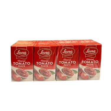 معجون الطماطم الطبيعي لونا 135 جرام × 8 قطع