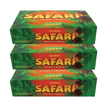 Gandour Safari Peanut Crunch 408gx3 Pieces