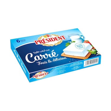 مربعات جبنة بريزيدن الكريمية 6 حصص 84 جرام