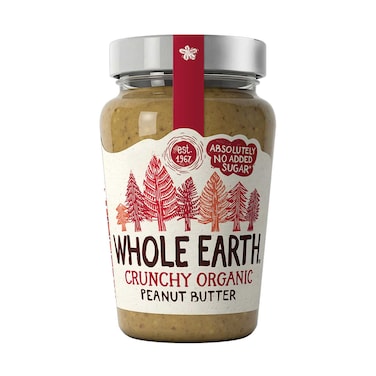 Whole Earth Crunchy Organic Peanut Butter 340g