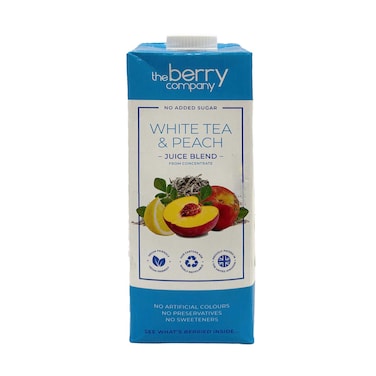 The Berry Company White Tea &amp; Peach Juice Blend 1L