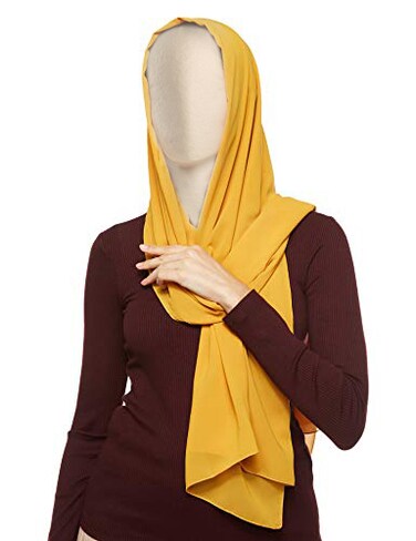 Soft Chiffon Shelah Mustard Yellow