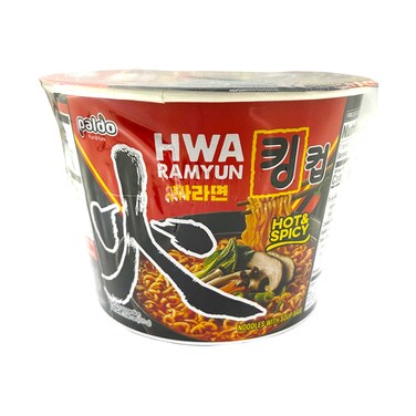 Paldo Hwa Ramen Instant Noodles Hot &amp; Spicy Big Cup 110g