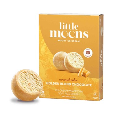 Little Moons Mochi Ice Cream Caramel Clam Golden Blond Chocolate 192g