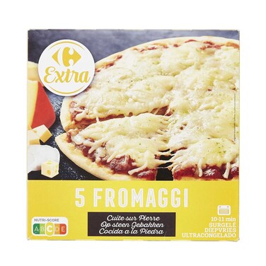 Carrefour Extra Frozen Pizza 5 Cheese 390g