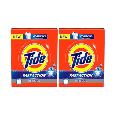 Tide Fast Action Detergent Powder Original Top Load 2.5kgx2 Pieces