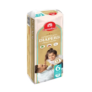 Maf Carrefour Premium Diapers Size 6 13+kg 36 Diapers