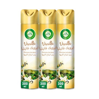 معطر جو إير ويك، برائحة الفانيليا، 300 مل × 3