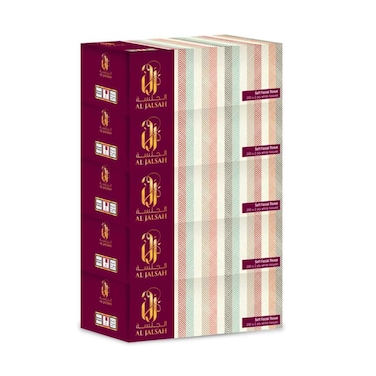 Al Jalsah Facial Tissue 200x2Ply 5 Pieces