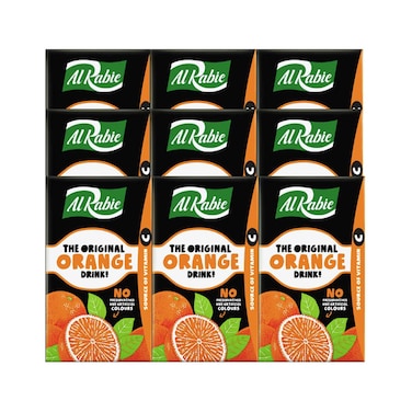 Al Rabie Orange Drink 250mlx9 Pieces