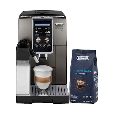 ديلونغي ماكينة قهوة ECAM380.95.TB + ديلونغي بن 250 غ مجانا
